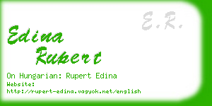 edina rupert business card